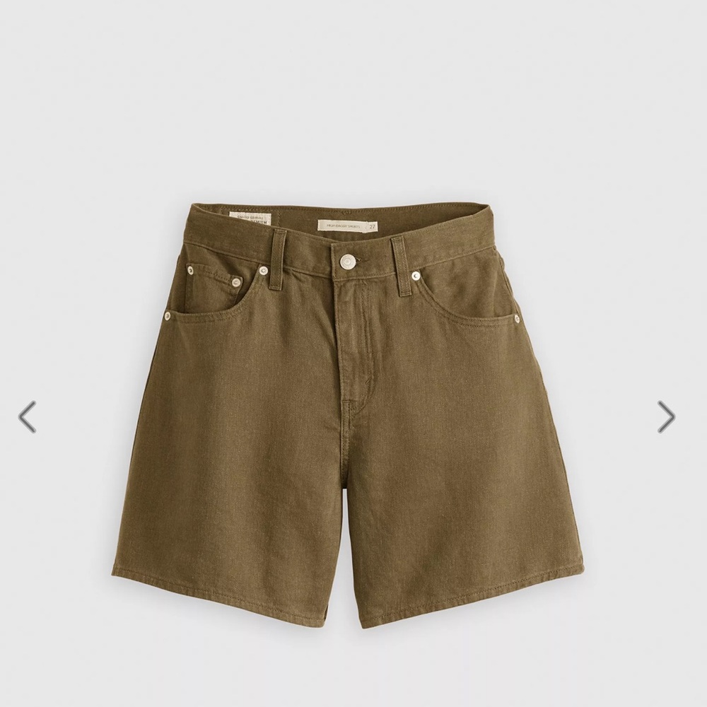 Levis High Rise Baggy Shorts